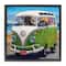 Stupell Industries Dogs Driving Retro Van Floater Framed Art